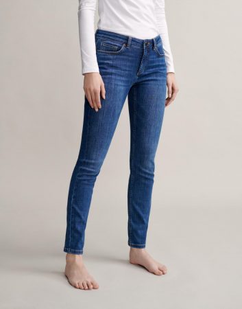 Dames OPUS Fashion Broeken | Skinny Jeans Elma Strong Blue strong blue