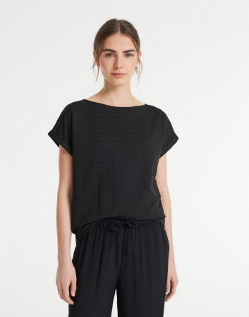 Dames OPUS Fashion Shirts | Overhemd Surfo black